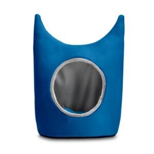 SITSNOOZE Plush Cat Bed and puppy bed, Furniture Water Resistant Indoor Bed, Microfiber velvet Bed, Cats Beds, Anti-Slip Color : Sky Blue Size : S