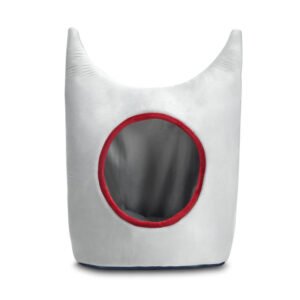 SITSNOOZE Plush Cat Bed and puppy bed, Furniture Water Resistant Indoor Bed, Microfiber velvet Bed, Cats Beds, Anti-Slip Color : Grey Size : S