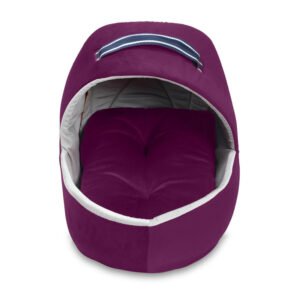 SITSNOOZE Plush Pet Bed for Cat and Puppy, Furniture Water Resistant Indoor Bed, Microfiber Velvet Bed, Cats Beds, Anti-Slip Color : Purple, Size: Small