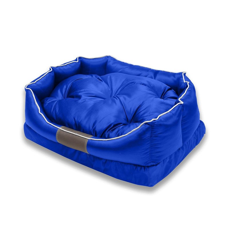 SITSNOOZE Dog and Cat Beds for All breeds, Bolster Washable Pet Bed Comfortable and Breathable Pet Sofa Warming for Extra comfortness of Your Pets | Color : Royal Blue XL