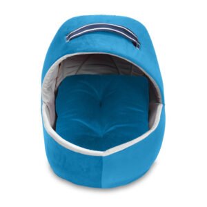 SITSNOOZE Plush Pet Bed for Cat and Puppy, Furniture Water Resistant Indoor Bed, Microfiber Velvet Bed, Cats Beds, Anti-Slip Color : Sky Blue, Size: Medium