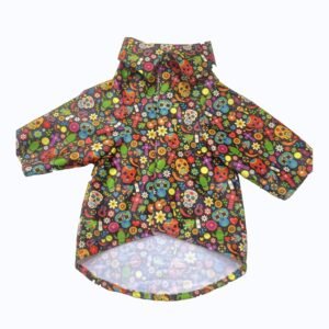 SITSNOOZE Pet’s Printed Summer Rayon Dog Shirt Black | Soft, Breathable & Stylish Apparel for Large Dogs | Lightweight, Easy to Wash Pet Clothing | Perfect Summer Outfit for Beagle, Cocker & Indies | Comfortable and Trendy Dog Wear